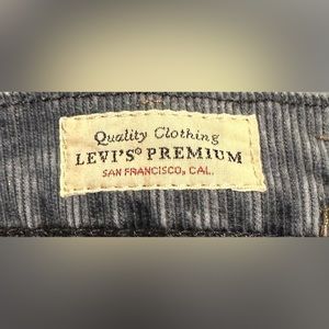 Steel Blue Corduroy Levi’s pants
